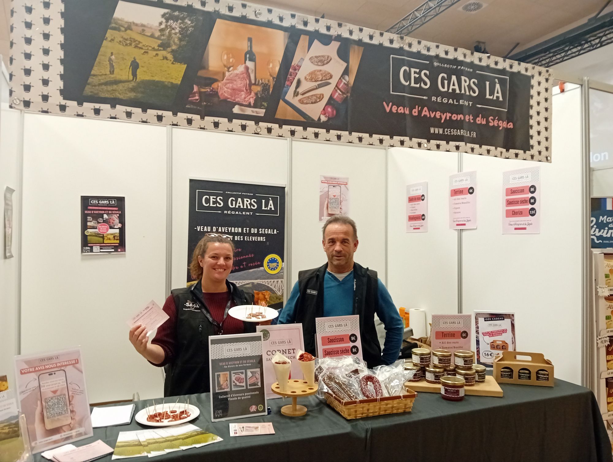 Sur la piste des savoir-faire multiples des Ségalis au salon du « fabriqué en Aveyron ». Voici le veau d&rsquo;Aveyron et du Ségala